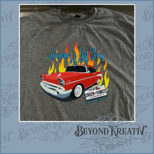 Custom car club apparel print produced by Beyond KreatiV