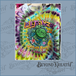 Custom Larrypalooza tie-dye shirts printed by Beyond KreatiV